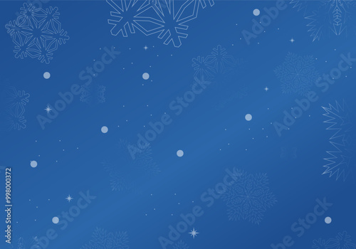 Vector Christmas Card Snowflakes