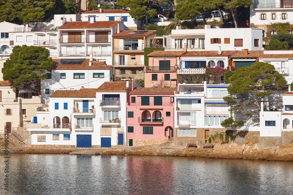 Mediterranean coastline traditional village of Begur. Girona, Catalonia. Spain