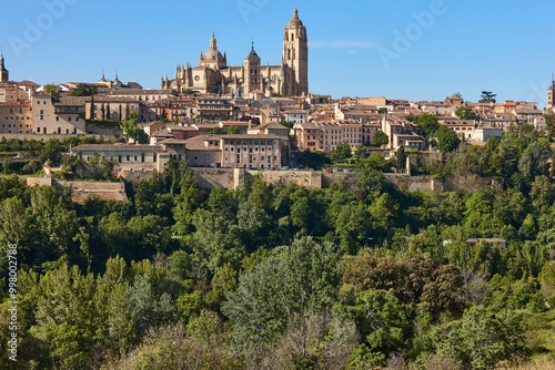 Wallpaper Mural Gothic cathedral in Segovia. Medieval city in Castilla Leon. Spain Torontodigital.ca