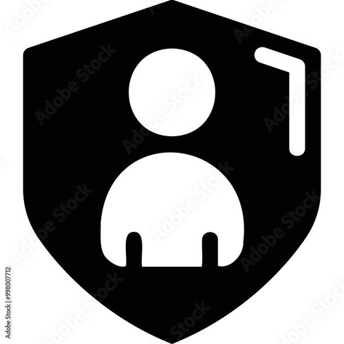 Simple vector icon human insurance