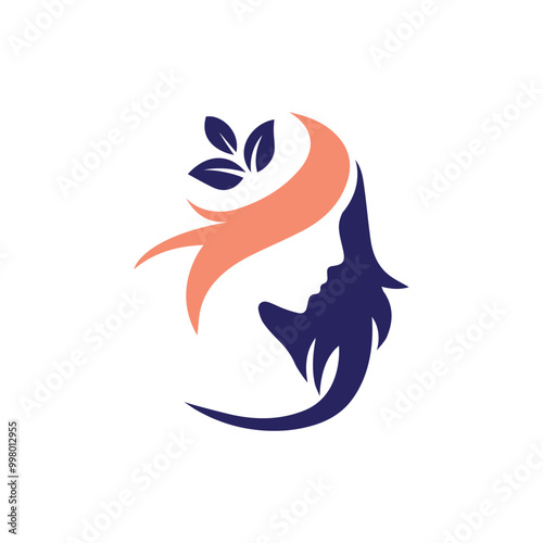 Beauty face logo, beauty salon, spa, beauty center, hair salons, etc.
