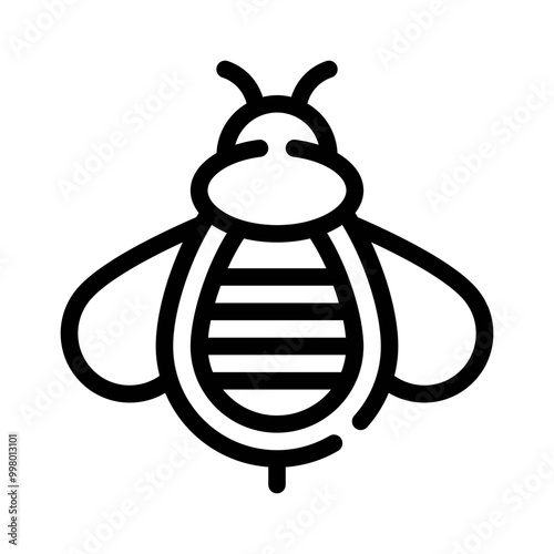 bees line icon