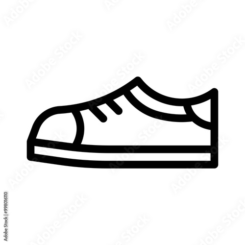 sneakers line icon