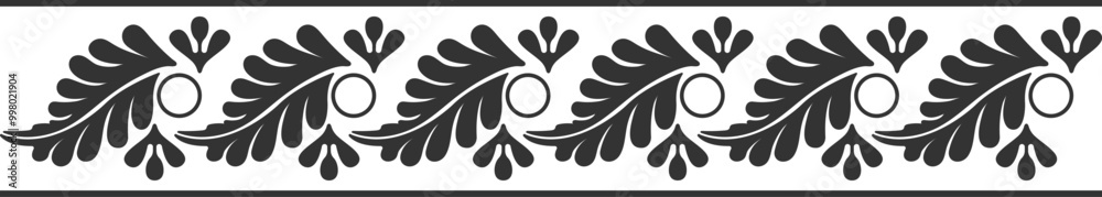 Obraz premium Indian border ornament pattern