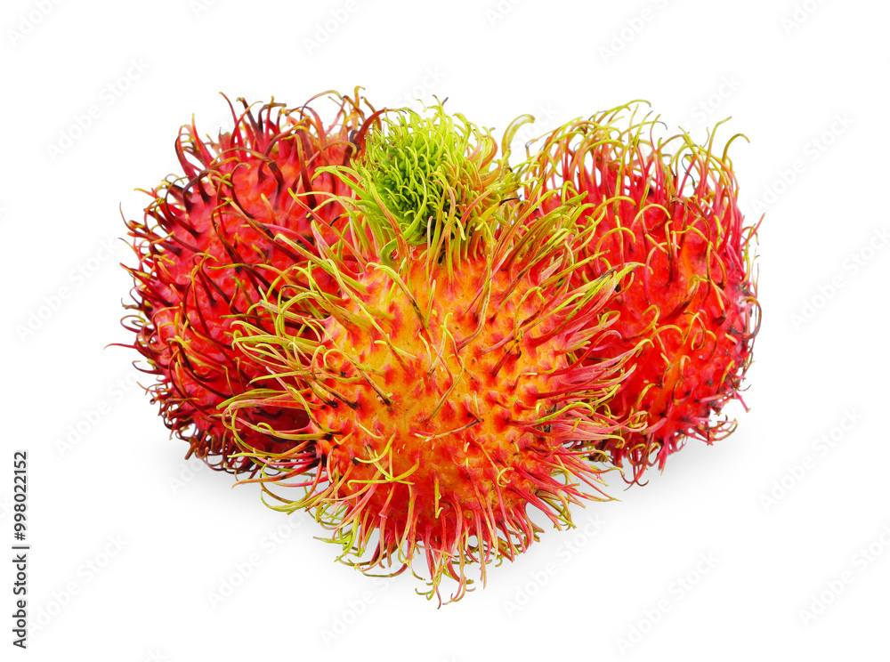 rambutan fruit isolated on white background. rambutan fruit isolated on white background.