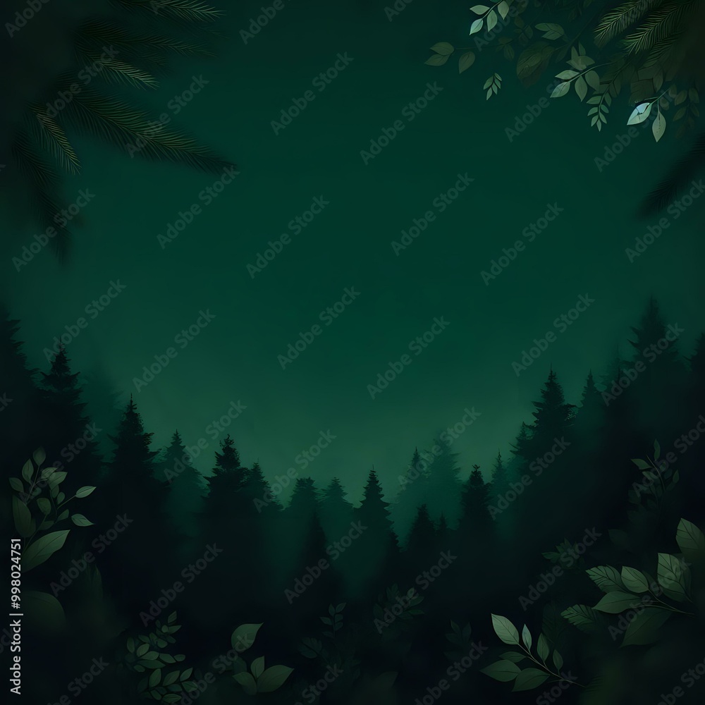 Misty forest in the mountains shrouded in fog, a serene landscape Misty forest in the mountains shrouded in fog, a serene landscape