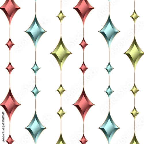Pattern of multi-colored jewels.Vector pattern of multi-colored jewels on a transparent background.