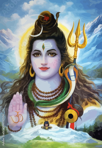 lord Shiva illustration vedic hindu