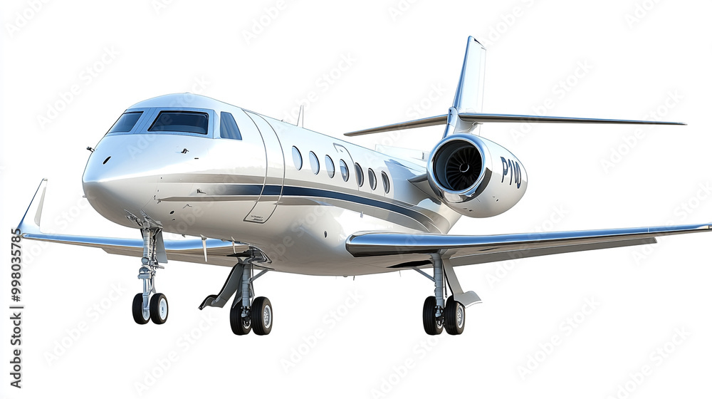 Luxurious private jet on the runway ready for takeoff at a busy airport Luxurious private jet on the runway ready for takeoff at a busy airport