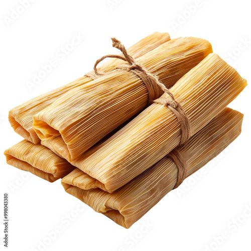 Wallpaper Mural Traditional kitchen ingredient, bundles of corn husks tied with string, perfect for tamales preparation. Torontodigital.ca