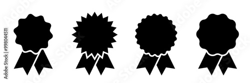 Badge vector set. Medal icon