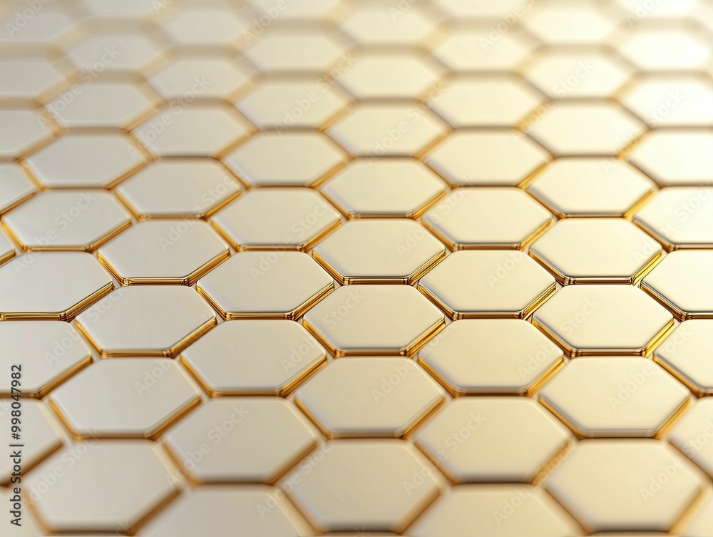 Shimmering Gold Hexagon on a Soft Background: A Captivating Geometric Shape Showcasing Luxurious Elegance and Modern Design Aesthetics Shimmering Gold Hexagon on a Soft Background: A Captivating Geometric Shape Showcasing Luxurious Elegance and Modern Design Aesthetics