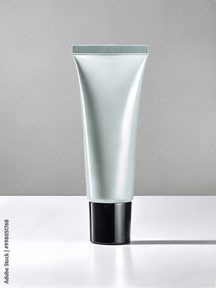 Clean and Minimal Cosmetic Tube on a Simple Background Clean and Minimal Cosmetic Tube on a Simple Background