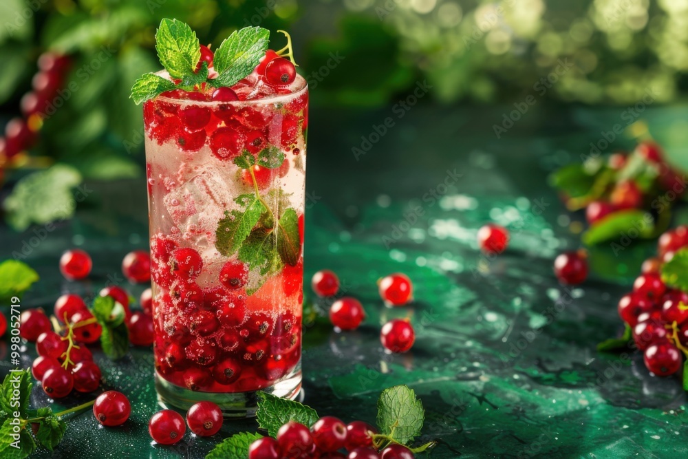 Refreshing Red Currant Mojito with Mint and Ice for a Perfect Summer Cocktail Inspiration Refreshing Red Currant Mojito with Mint and Ice for a Perfect Summer Cocktail Inspiration