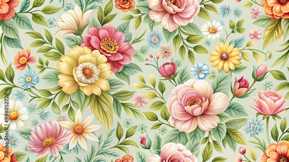 Floral spring wallpaper pattern Floral spring wallpaper pattern