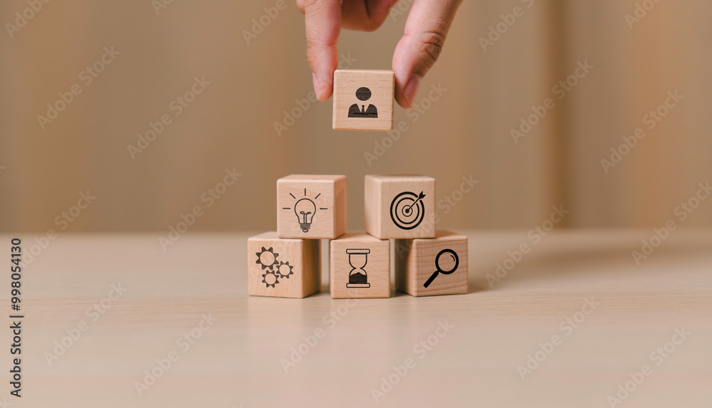 HR management concept, administration of human resources within an organization, focusing on recruitment, training, conflict resolution, and fostering a productive organizational culture