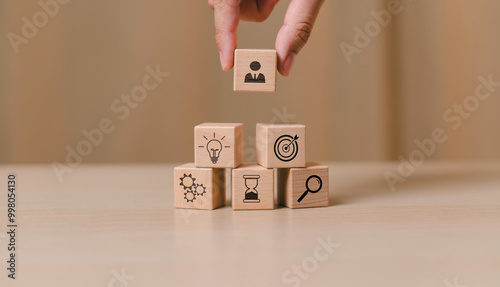 HR management concept, administration of human resources within an organization, focusing on recruitment, training, conflict resolution, and fostering a productive organizational culture