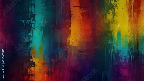 art abstract colorful grunge textures background Generative AI