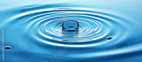 Water Droplet Impact and Ripples
