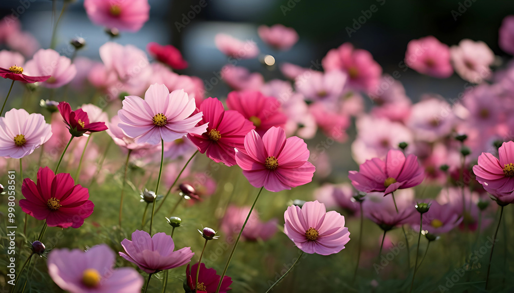 Cosmos beauty flowers