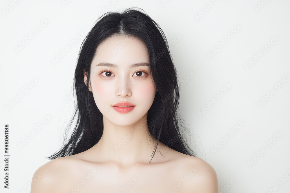 Beautiful young asian woman with clean fresh skin, Face care, Facial treatment, Cosmetology, beauty. Beautiful young asian woman with clean fresh skin, Face care, Facial treatment, Cosmetology, beauty.