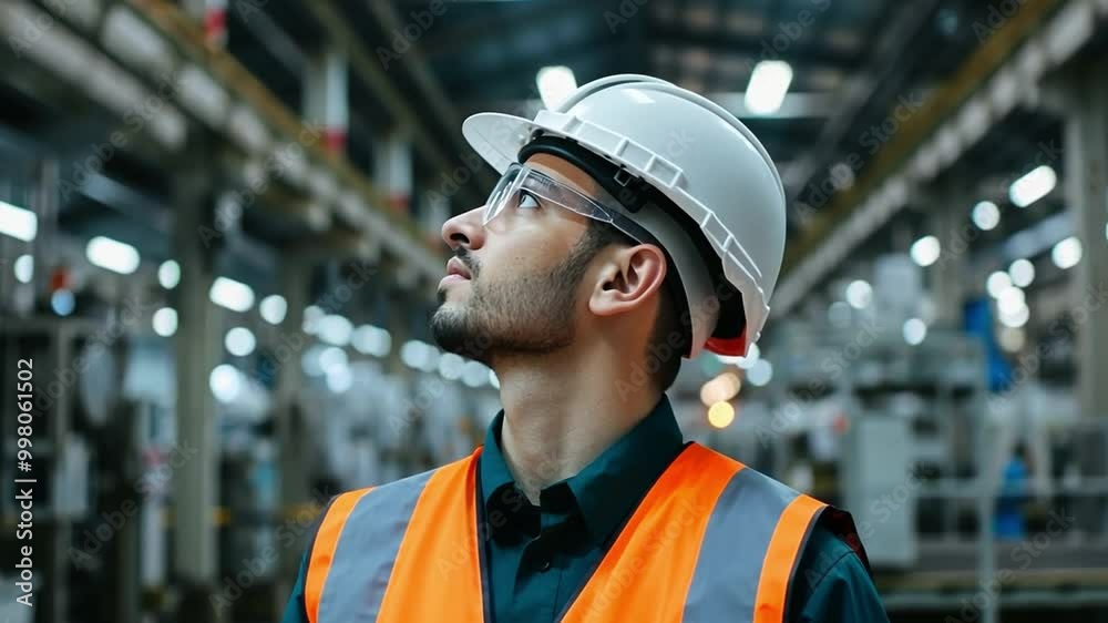 Professional engineer, working quality control, inspection in factory, warehouse, factory, industrial plant Professional engineer, working quality control, inspection in factory, warehouse, factory, industrial plant