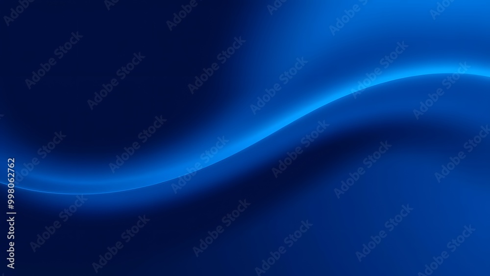Fototapeta premium Abstract Blue Background with Smooth Gradient Waves