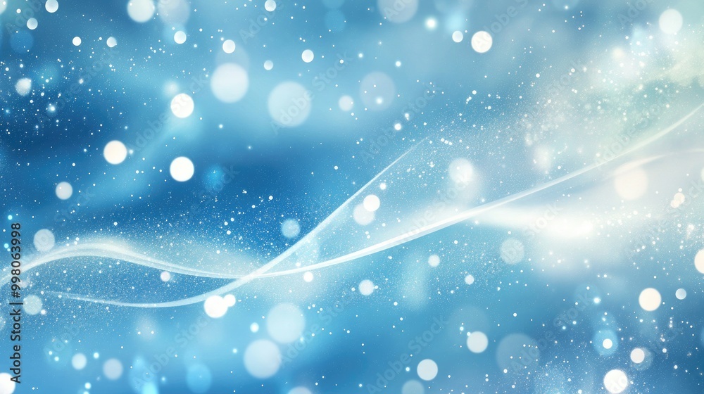 A stunning holiday abstract light blue background with glowing light effects and soft sparkles, perfect for seasonal designs A stunning holiday abstract light blue background with glowing light effects and soft sparkles, perfect for seasonal designs