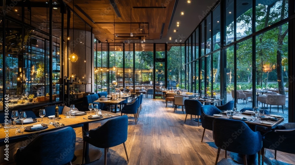 Elegant Dining Experience at a Stylish Gourmet Restaurant Elegant Dining Experience at a Stylish Gourmet Restaurant