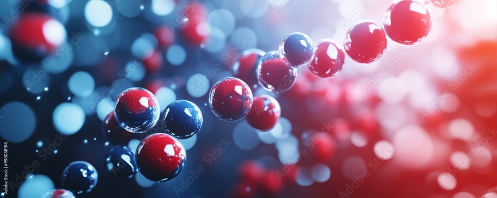 Gene Mutation Icons in Scientific Research - Futuristic 3D Illustration Gene Mutation Icons in Scientific Research - Futuristic 3D Illustration