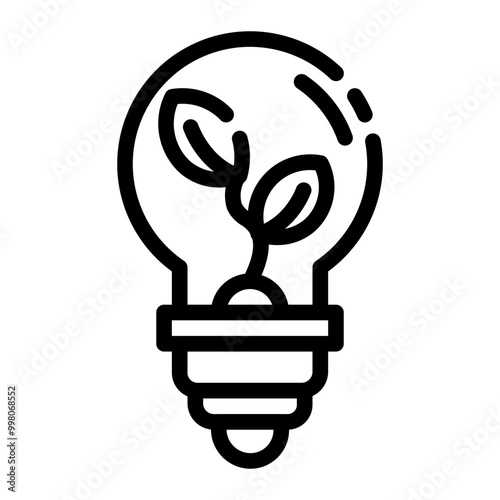 environmentally friendly intellectual property cutline icon