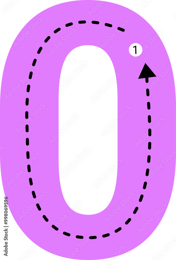 Tracing number. Kids education. Kid workbook activity. Tracing number. Kids education. Kid workbook activity.