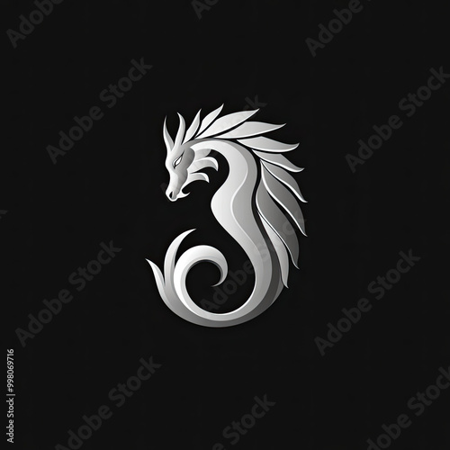 Beautiful Horse Logo, Equestrian Animal Design for Your Corporate and Business Graphic Resource or Creative Project, Ai Generative