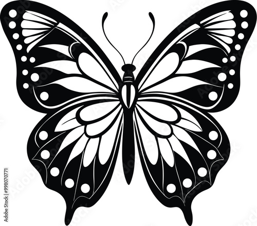 BUTTERFLY SILHOUETTE VECTOR