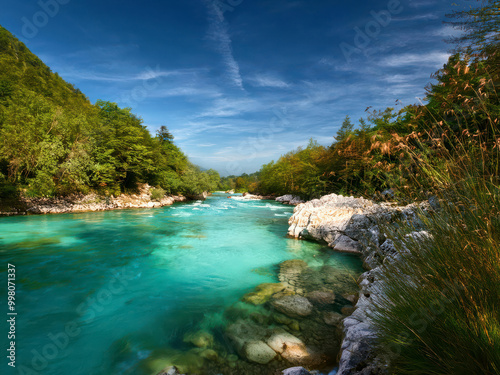 river in the mountains