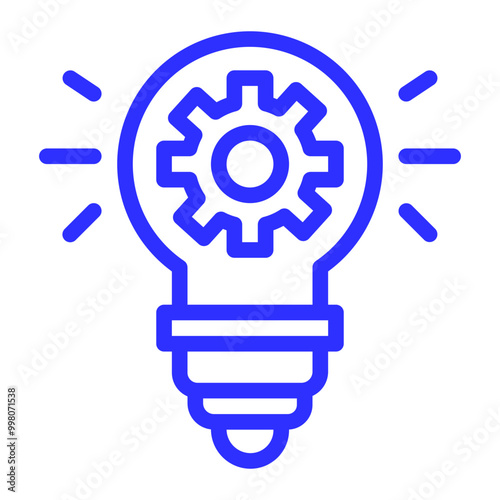 machine intellectual property line icon
