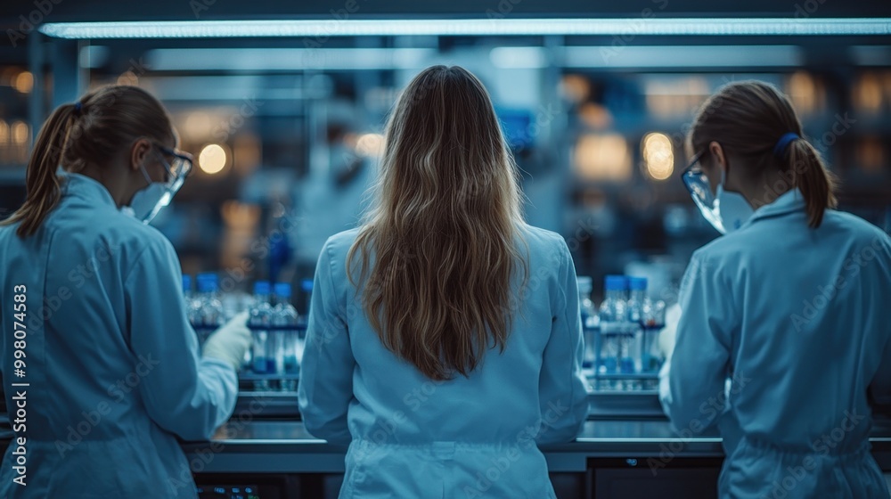 Lab Scientists Working in a Laboratory Lab Scientists Working in a Laboratory