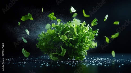 Biohacked super nutrient winter greens grown with CRISPR technology photo