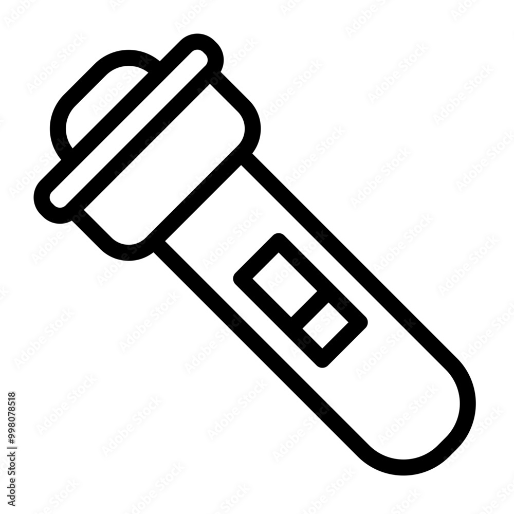 flashlight line icon flashlight line icon