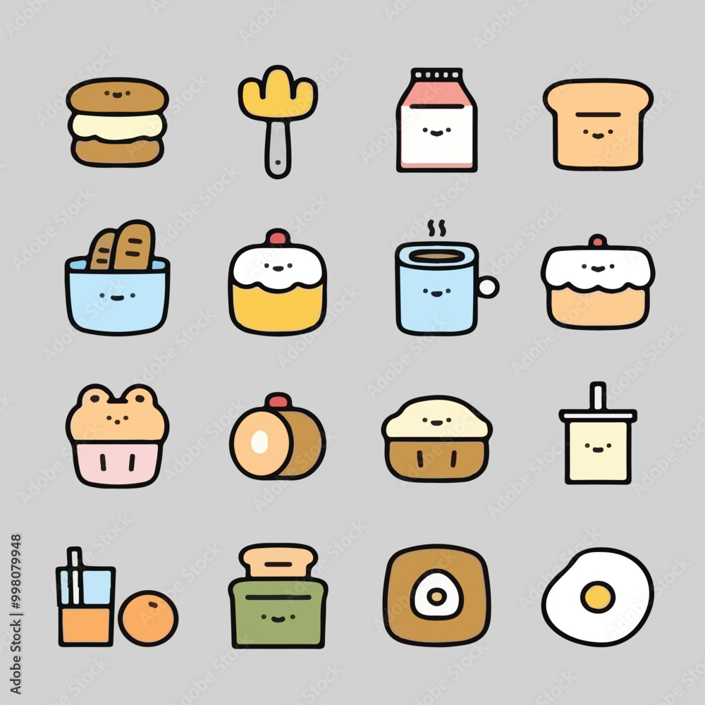 Breakfast Menu icon vector flat illustration Breakfast Menu icon vector flat illustration