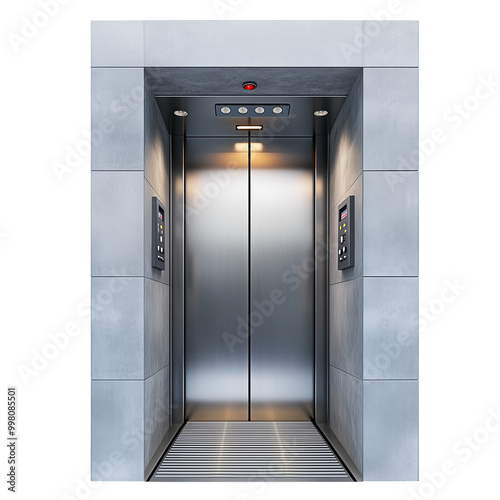 Magnetic elevators isolated on transparent background