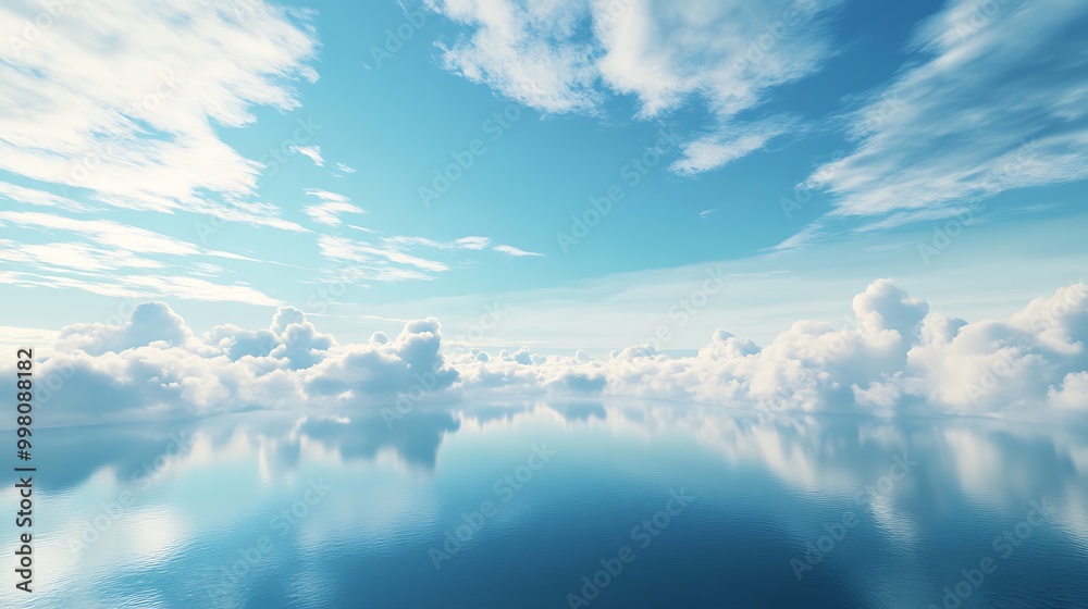 Fototapeta premium Collection of dreamlike skies featuring artistic and natural cloudscapes, blending realism and creativity through various styles and eras for a serene visual journey