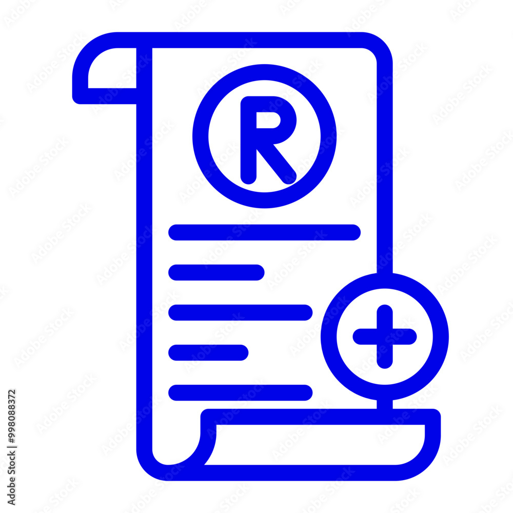 medical prescription color icon medical prescription color icon