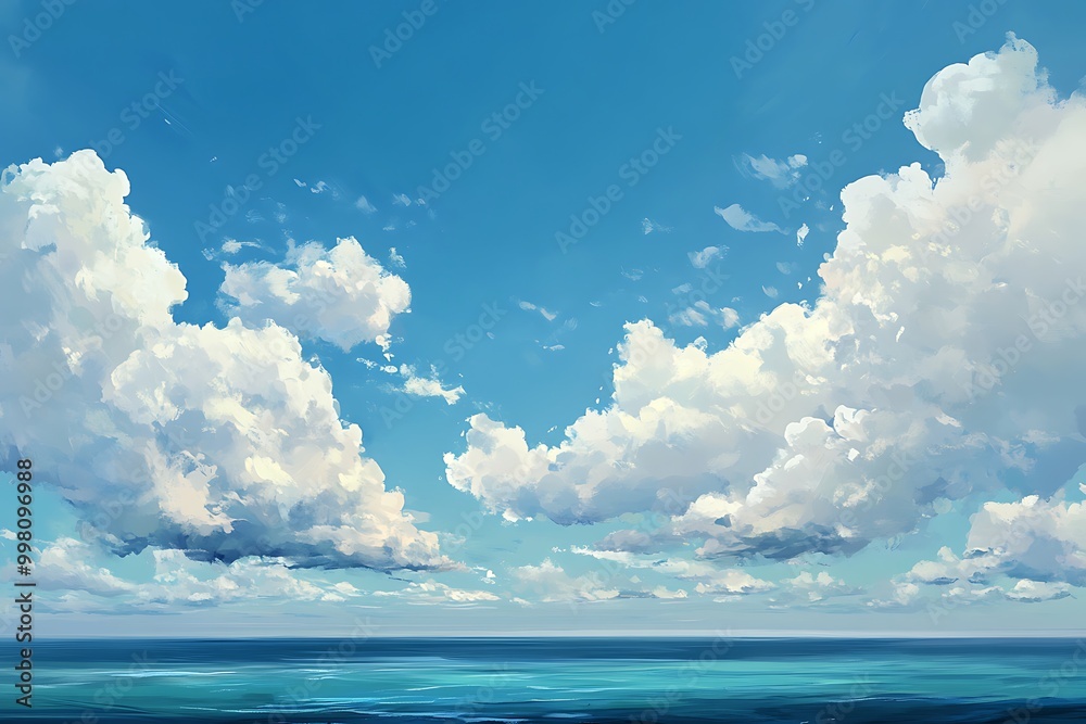 Collection of dreamlike skies featuring artistic and natural cloudscapes, blending realism and creativity through various styles and eras for a serene visual journey Collection of dreamlike skies featuring artistic and natural cloudscapes, blending realism and creativity through various styles and eras for a serene visual journey
