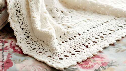 Elegant Lace Edging for Decorative Blankets