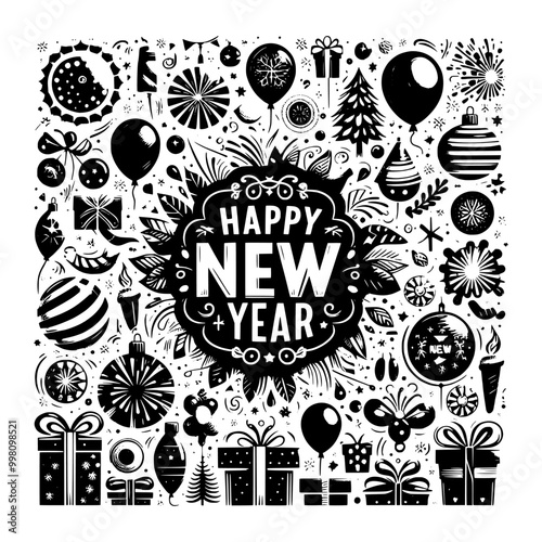 happy new year celebration banner