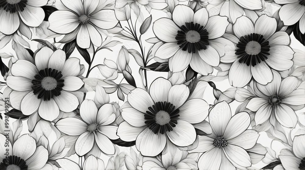 Seamless Pattern Of White Flowers On White Background
Seamless Pattern Of White Flowers On White Background