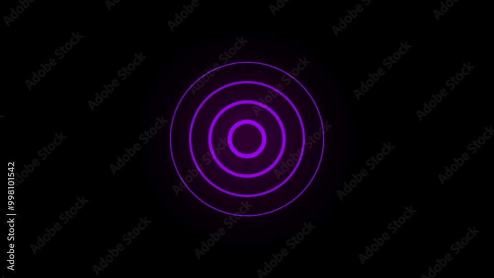 radio waves animation with glowing radio waves animation with glowing