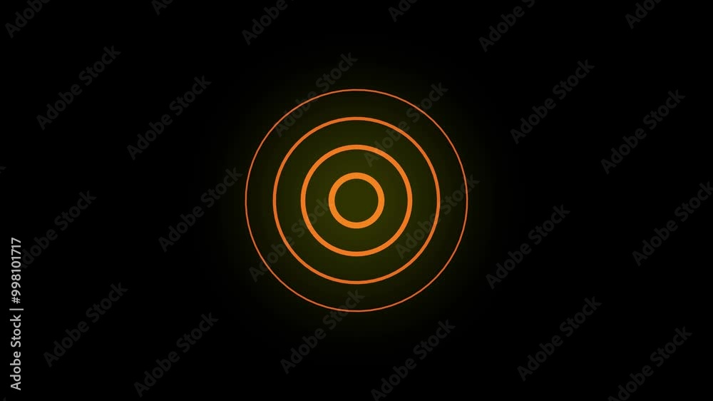 radio waves animation with glowing radio waves animation with glowing