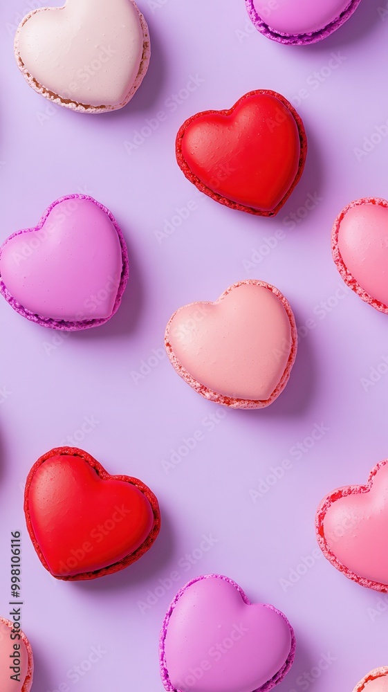 French sweet Strawberry Pink,red heart macaroons isolated on pink background. Pastry shop card with copy spacefrench macaroons,Paris Pastry,bakery and branding valentine couple concept,copy space. French sweet Strawberry Pink,red heart macaroons isolated on pink background. Pastry shop card with copy spacefrench macaroons,Paris Pastry,bakery and branding valentine couple concept,copy space.